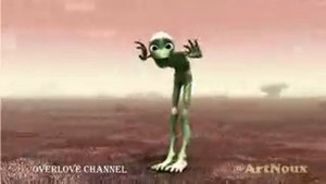 Танцует зеленый человек.  ??