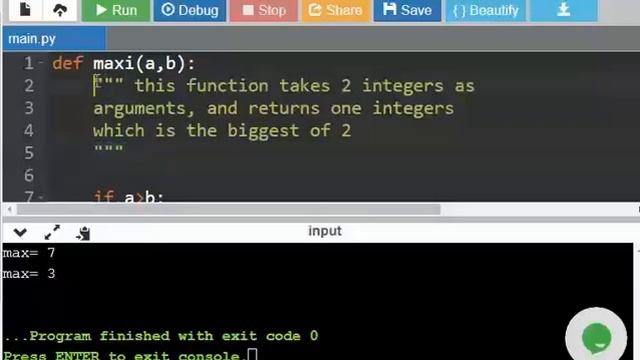 #09 Python for Beginners | User defined functions, docstring