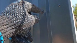 Часть-5.Монтаж листов профнастила МП-20 на забор.