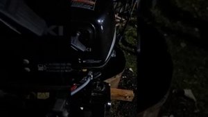 Работа мотора suzuki DF 15