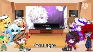Undertale reacts to Xtale 7 — Frisk