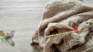 ? Модный осенний свитер/ Осенний свитер??, МК-3/ Рукава и горловина свитера/ Посидим повяжем?