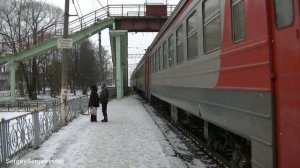 Электропоезд ЭР2Р-7080 станция Столбовая