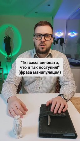 "Ты сама виновата, что я так поступил!" (манипуляция)