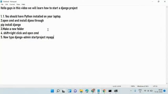 How To Create A Django Project - Installation And Setup