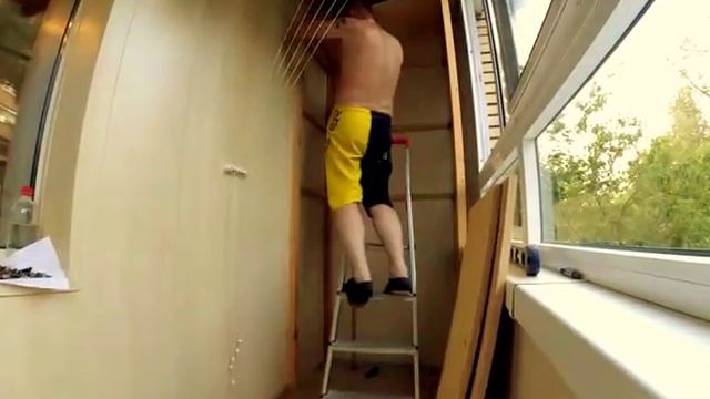 Изготовление и установка шкафа на балконе. Москва