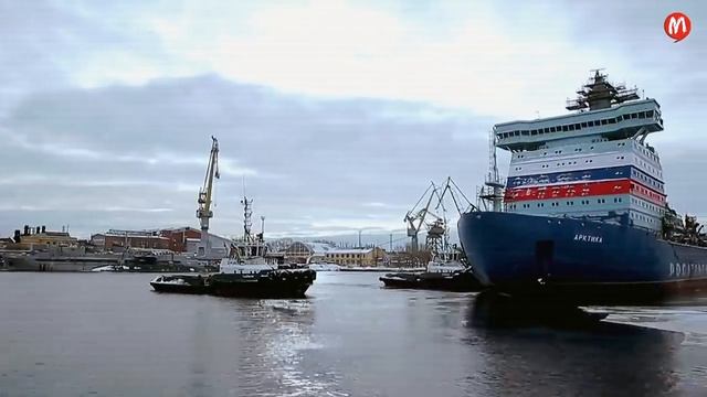 Взрывоопасный ледокол “Арктика” идет на испытания... смотреть онлайн