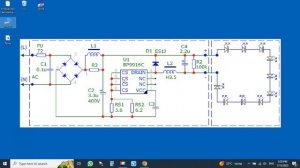 Схема принципиальная LED-лампы с импульсным драйвером на основе BP9916C   Часть 3