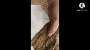 Коврик из джута.Узор "Брюгге"