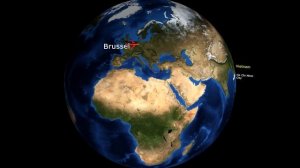 Blender - 3D animation travel map on a globe