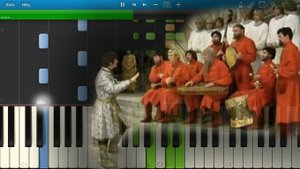 Разговор Со Счастьем (из к/ф Иван Васильевич Меняет Профессию) (на пианино Synthesia)