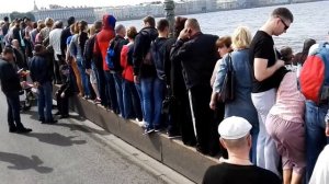 День ВМФ Петербург 30 июля 2017 года Троицкий мост.