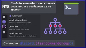 Создаём многословные команды. Ветвление команд. Разработка Discord ботов №8