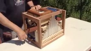 Yankee Doodle street organ with aluminum pipes by ZAYA -RUZ