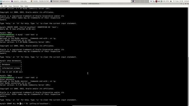Как создать базу данных MYSQL