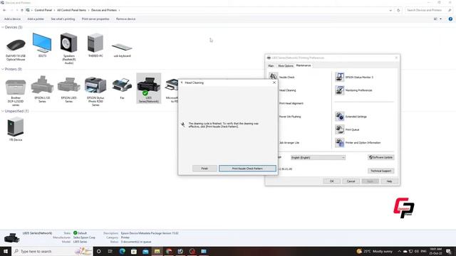Epson L805 Printer Head Cleaning Process | How to clean nozzle check in epson L805 | Computer Panel смотреть онлайн