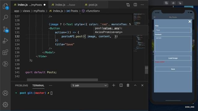 Curso de React Native desde Cero - Capitulo 72 POST desde la Aplicación смотреть онлайн