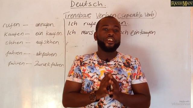 GERMAN LESSON 38 : German seperable verbs explained {Trennbare verben} смотреть онлайн