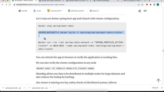Spring Boot + Redis Clusters + Docker - Complete Guide: Finished but Still Error смотреть онлайн
