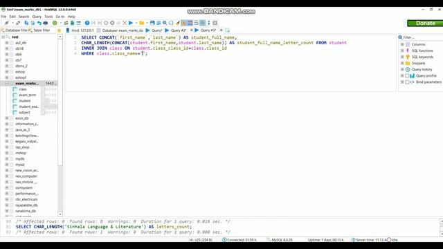 Data Base Task 30 | 1st Year | Java Institute For Advanced Technology смотреть онлайн