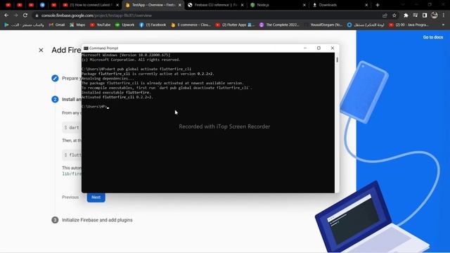 How to connect Latest Firebase with flutter | Install and Run FlutterFire CLI