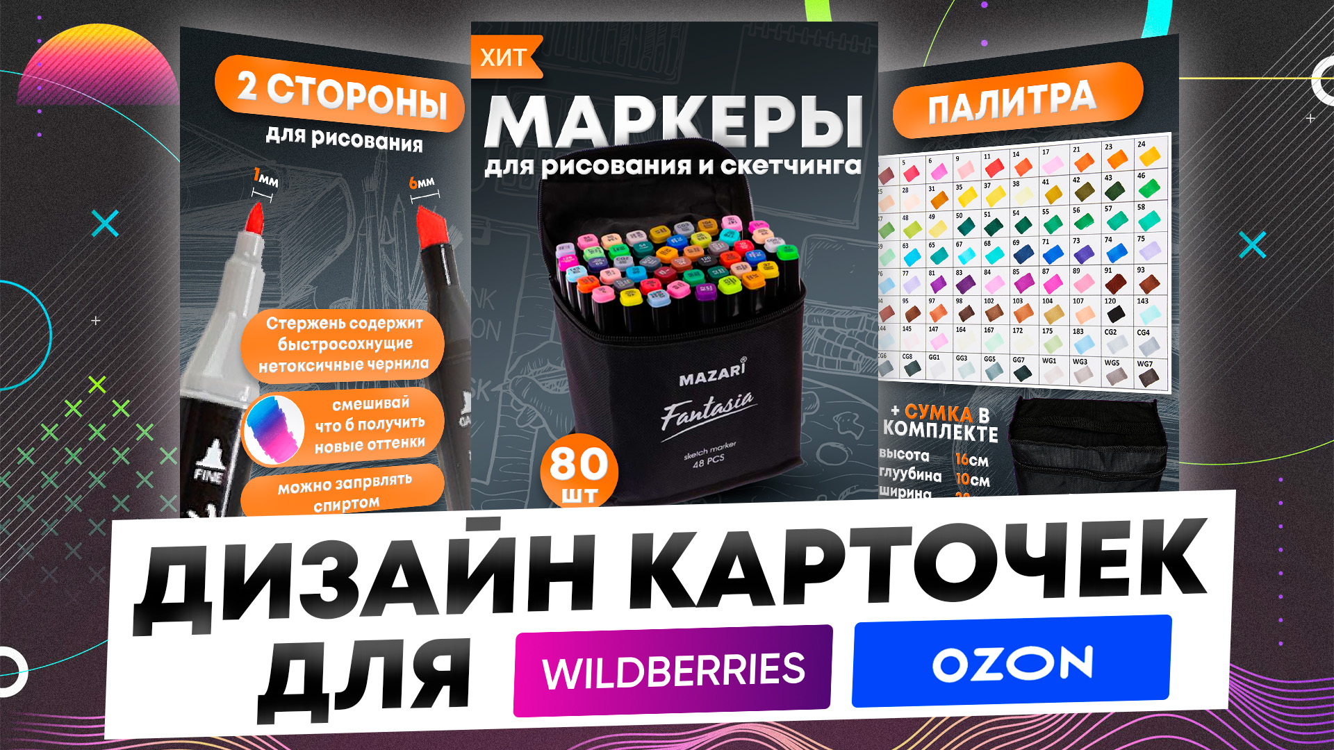 Как сделать дизайн продающей карточки товара для маркетплейсов Wildberries и Ozon?