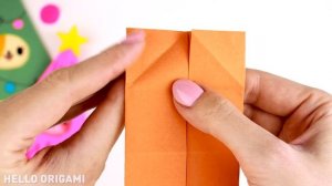 Оригами Котик в Ёлке из бумаги | Подарок на Новый год | Origami Cat in Christmas Tree