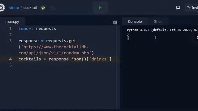 How to Use API in Python for beginners: Random Cocktail Project