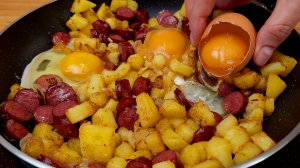 Картофель и яйца! Невероятно, Это так вкусно, очень простой рецепт!