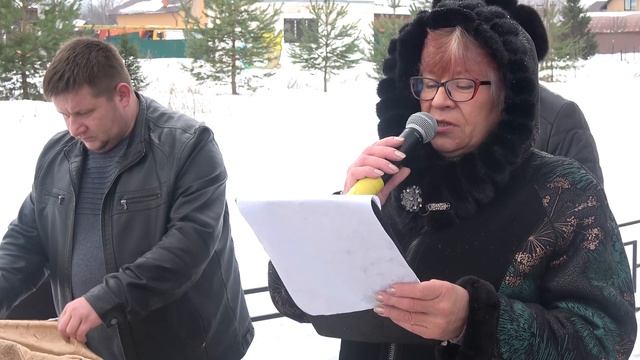 На митинге в честь освобождения Нестерово от немецко-фашистских захватчиков
