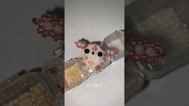 схема на мини зверька beads бисер бисероплетение кольцо beadsjewellery amigurumi амигуруми