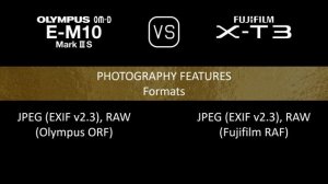 Olympus OM-D E-M10 Mark III S vs. Fujifilm X-T3: A Comparison of Specifications