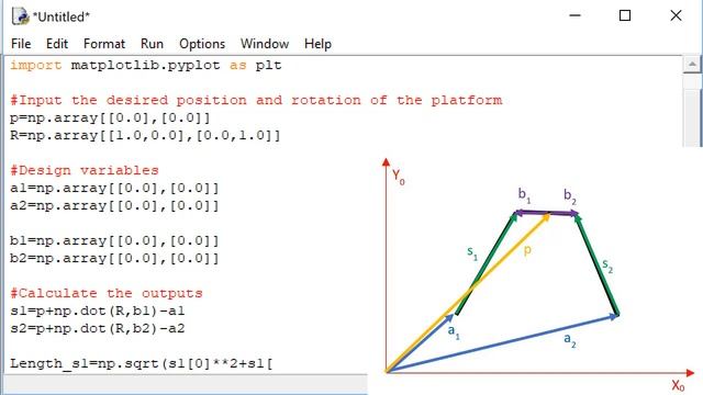 Robotics 2 U1 (Kinematics) S6 (Parallel Manipulators) P4 (Python Simulation)