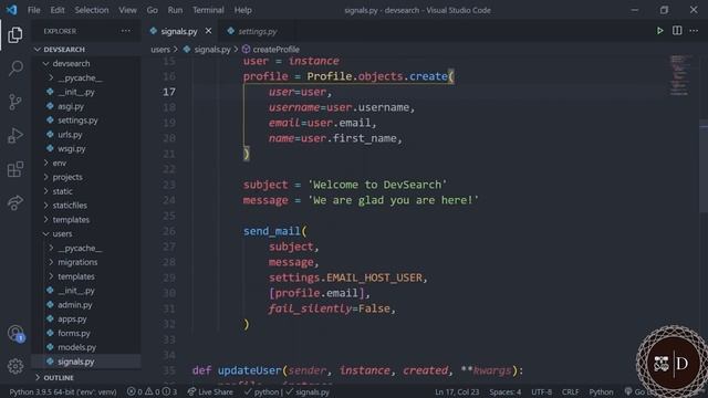 Python Django - Sending Emails