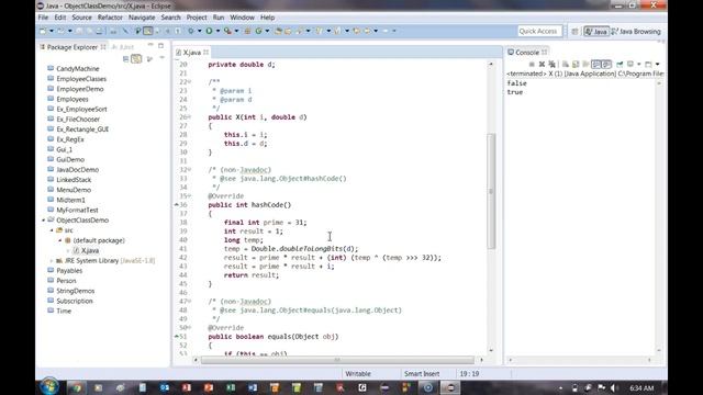 Overriding the Object hashCode method смотреть онлайн