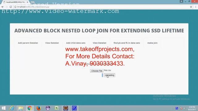 Advanced Block Nested Loop Join for Extending SSD Lifetime || Web Application Projects