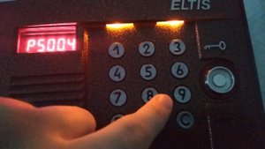 Домофон Eltis DP400-TD16. Установка времени открытия электрозамка