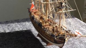 HMS Endeavour 1764 - wooden ship model 1:100 Модель парусного корабля для продажи Ship-model.ru
