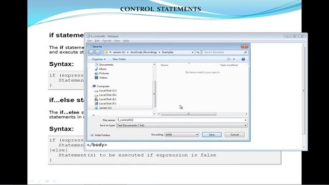 Control Statements In JavaScript If Statement - JavaScript Total Course In Telugu-Lesson 6