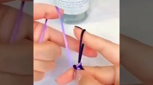 как просто сплести милый браслетик на руку из двух шнурков #украшения #браслеты #поделки #плетение