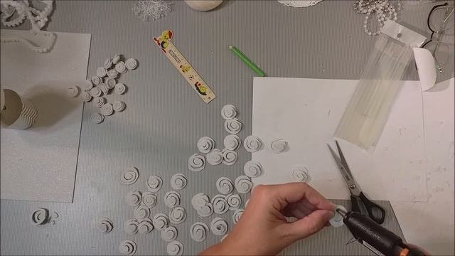 Новогодний мастер класс))) Елочка из Глиттерного фоамирана.