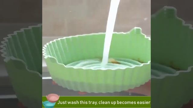 Non-stick silicone tray, oil filter for air fryers and ovens