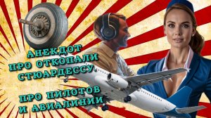 Анекдот про откопали стюардессу, про пилотов и авиалинии.