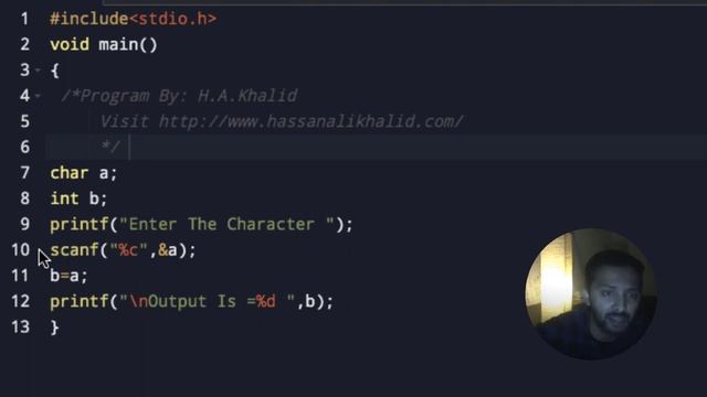 Lecture 5 How to Print ASCII Code of Any Character using C Programming Language