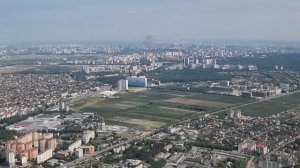 Ан-225 МРИЯ. Воздушный парад в честь Дня Независимости Украины. Взлет, посадка и полет над Киевом.