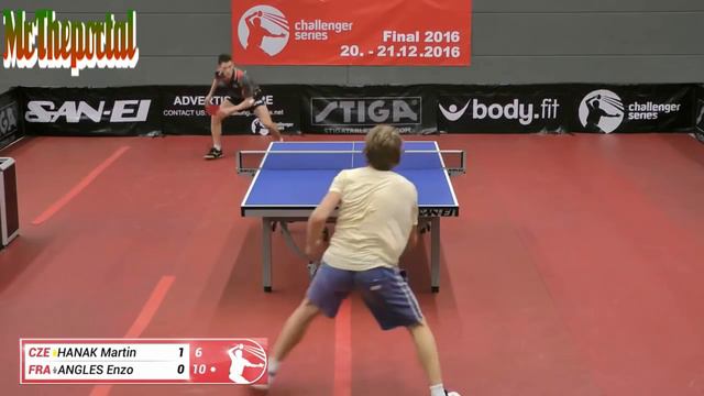 Table Tennis Challenger Series 2016 - Enzo Angles Vs Martin Hanak - смотреть онлайн