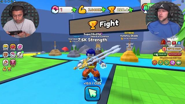 PULL A SWORD SIMULATOR Roblox Gameplay смотреть онлайн