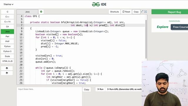 BFS Algorithm | Breadth First Search in Graph | BFS Traversal | BFS Graph | DSA-One Course #75