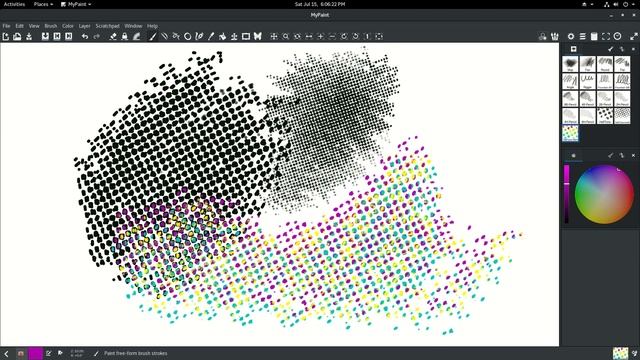 MyPaint GridMap HalfTone Brushes смотреть онлайн