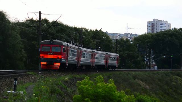Электричка ЭР9Т-723 сообщением №6380 Киров-Яр смотреть онлайн